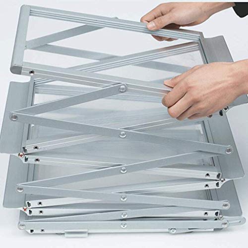 Foldable Literature Display Stand (Silver, 28x37x150CM)