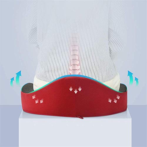 XIXIDIAN Memory Foam Seat Cushion for Office Chair - Sciatica & Lower Back Pain Relief