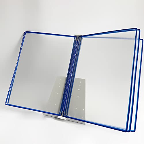 Deluxe Catalog Display Racks, Copyholders, Desktop/Wall Mounted Reference System, Flip and Find Document Holder - White, 18x13x2IN