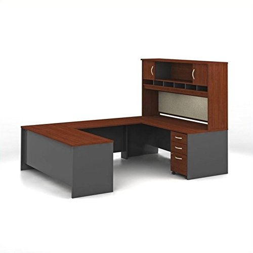 Bush Business Series C Hansen Cherry Executive U-Shaped Desk