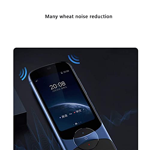 UsmAsk Language Translator Device - Offline Translation in 9 Languages - 4 Microphone Array - Smart Handheld Instant Digital Voices Translator (Red)