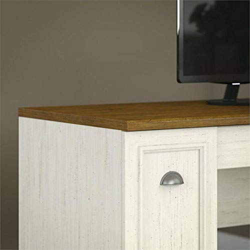3 Piece Office Set in Antique White-Home office furniture sets-Computer desk-Home office desks-Desk with drawers-Storage cabinet-Home office desk-Home office furniture set-Home office set furniture