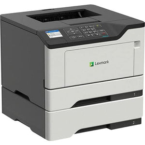 Lexmark MS520 MS521dn Desktop Laser Printer - Monochrome - 46 ppm Mono - 1200 x 1200 dpi Print - Automatic Duplex Print - 350 Sheets Input - Ethernet - 120000 Pages Duty Cycle