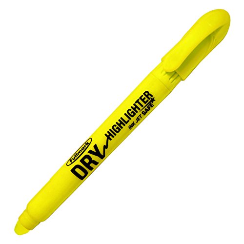 Fullmark Twist and Glide Bible Dry Highlighter, Non-bleed, Inkjet Safe, Neon Assorted Colors, Yellow, Green, Pink, 3-count kit,
