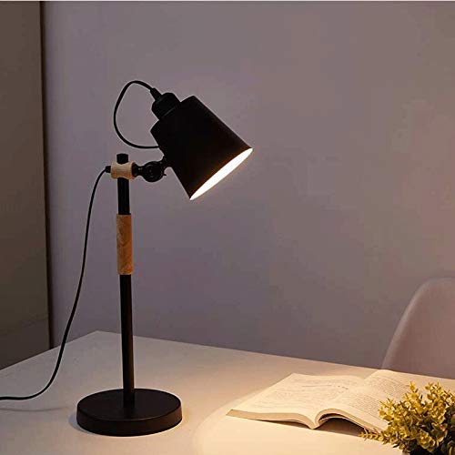 Modern LED Desk Lamp Adjustable Table Lamp for Study Office Reading Bedroom - White/Black