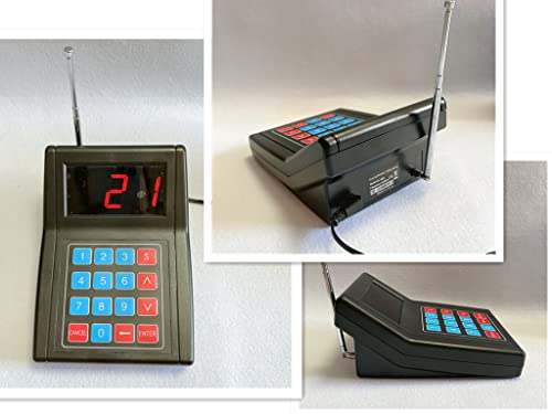 Shihui Wireless Calling System 30 Coaster Pagers + 1 Keypad Queue Pager - Restaurant Guest Paging System