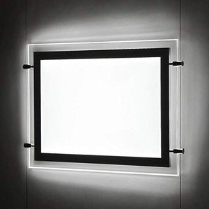 A4 Landscape Real Estate Window Hanging Display Office Led Acrylic Poster Frame Light Box Sign Holder (5pcs A4 a raw, Horizontally)