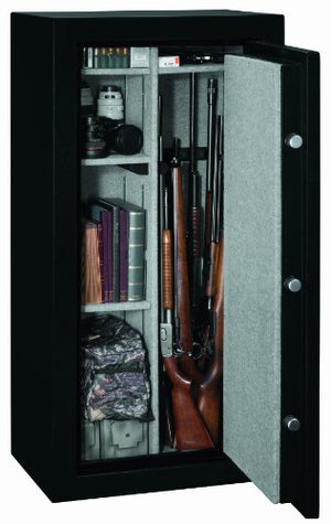 Stack-On FS-24-MB-E 24-Gun Fire Resistant Safe with Electronic Lock, Matte Black