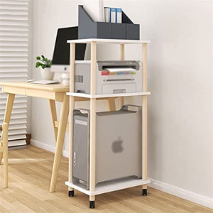 TOMYEUS CPU Stand 3-Layer Floor-to-Ceiling Printer Stand with Wheels