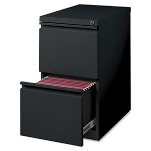 Lorell Mobile Pedestal File, F/F, Black, LLR 49524