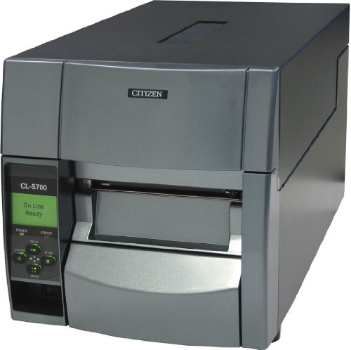 Citizen America CL-S700-EP CL-S700 Series Thermal Transfer/Direct Thermal Barcode and Label Printer with Adjustable Sensor, 4" Maximum Print Width, 203 DPI Resolution, Black
