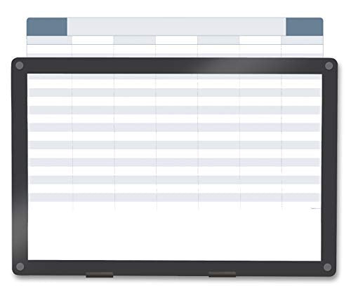 Iceberg 31133 Clarity Glass Custom Print Dry Erase Board, 24.5"x36.5"