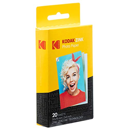 KODAK Step Wireless Mobile Photo Mini Printer (White) Scrapbook Bundle