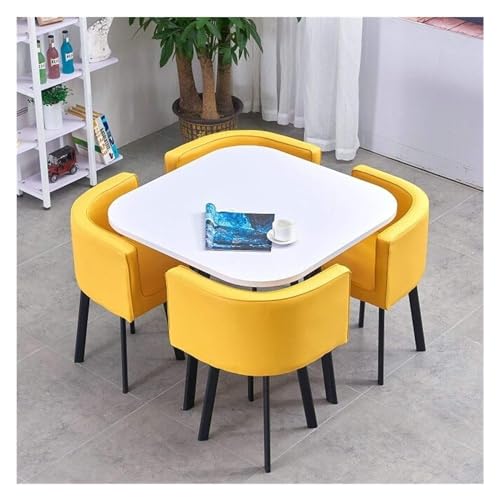 DioOnes Table Set - Modern Round Dining Table & Chair Combination for Office or Living Room