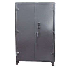 Strong Hold Heavy Duty Storage Cabinet 46-244-PDLX - Dark Gray, 78"H x 48"W x 24"D - Assembled