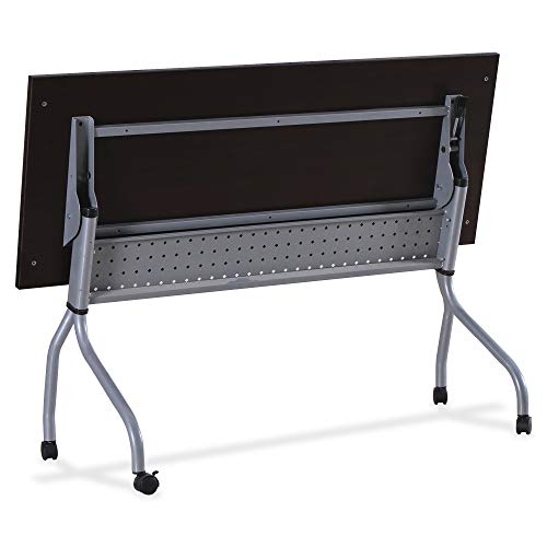 Lorell LLR60730 Espresso/Silver Training Table