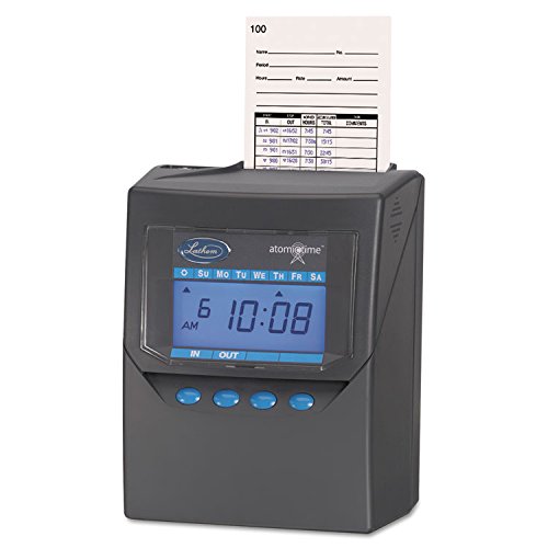 Lathem Time 7500E Totalizing Time Recorder, Gray, Electronic, Automatic