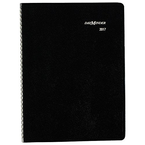 DayMinder Weekly Planner / Appointment Book 2017, Wirebound, 8 x 11", Black (G520-00)
