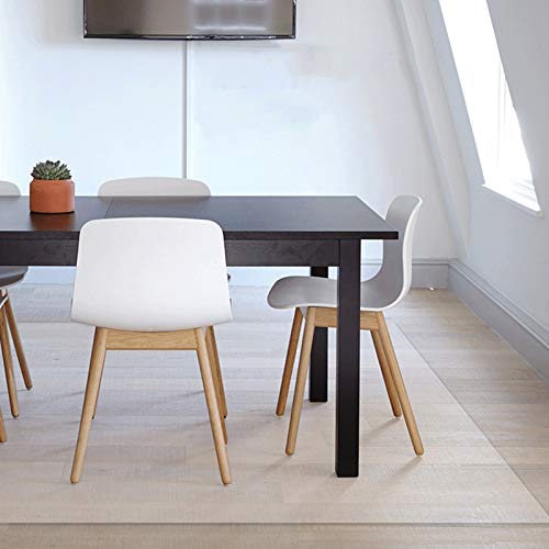 CHHD Transparent PVC Office Chair Mat for Hard Floors - Heat Resistant, Wash-Free Tablecloth - 4 Thickness Options