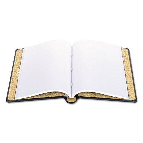 Wilson Jones 039531 - Looseleaf Minute Book, Black Leather-Like Cover, 125 Pages, 8 1/2 x 14-WLJ039531