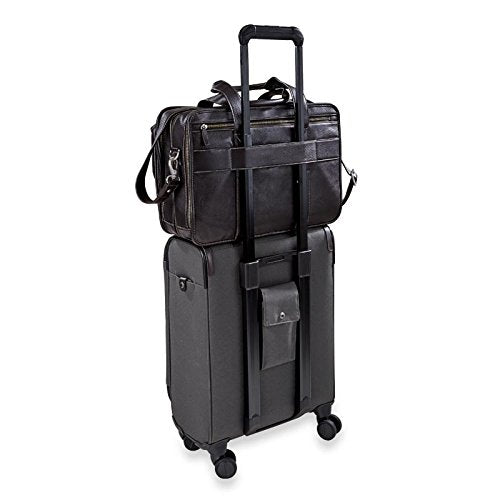 Levenger Bomber Jacket Expandable Brief 2.0 - Mocha