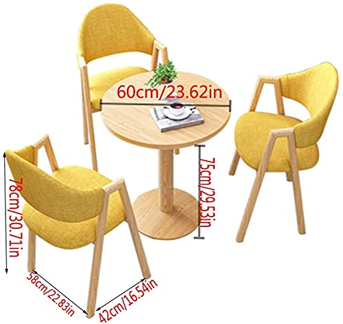 SYLTER Modern Kitchen Dining Room Accent Chairs Set of 6 PU Leather Upholstered Bold Iron Legs