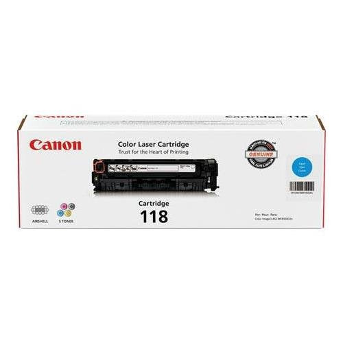 Canon 118 Toner Cartridge Bundle for imageCLASS MF8350/MF8580 Color Laser Printer / Black / Cyan / Magenta / Yellow