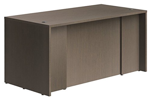 OfisLite 2066 Reception Center Desk Complete Group Including Mobile Filing Cart, Espresso, 5 Piece