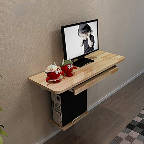 Full Solid Wood Wall Mounted Drop Leaf Table Integrated Home Office Desks Workstation Computer Notebook Children's Study Table Desk Space Saving