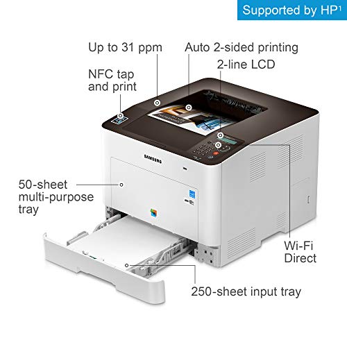 Samsung ProXpress C3010DW Wireless Color Laser Printer with Mobile Connectivity, Duplex Printing, Print Security & Management Tools, Amazon Dash Replenishment Enabled (SS209A)