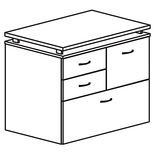 Lorell LLR68717 68600 Series File Cabinet, Cherry