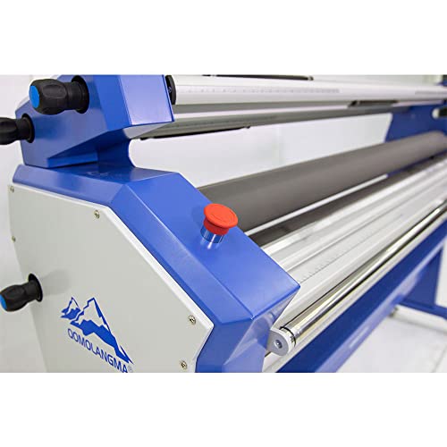 FOKOCALI 63in Wide Format Cold Laminator 110V Full-auto Heat Assisted Roll to Roll Large Format Laminating Machine