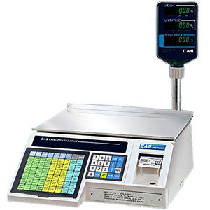 CAS LP1000NP Pole Model Label Printing Scale, 30lbs Capacity, 0.01lbs Readability