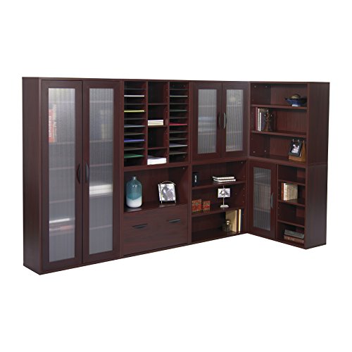 Safco Products Apres Modular Storage Literature Organizer, Mahogany