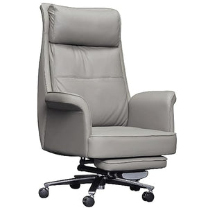 None High Back Executive Office Chair with Footstool