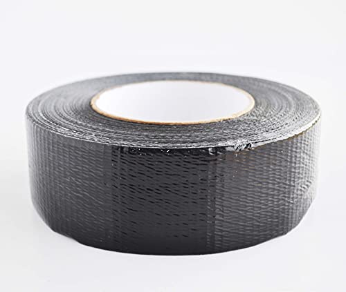 PSBM Black Duct Tape, 2 Inch x 60 Yards, 48 Pack, 7 Mil Thick, Heavy Duty Grade Adhesive for Repairing, Reinforcing, Patching and Sealing