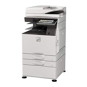 Sharp MX-M5050 Tabloid-Size Monochrome Laser Multi Function Printer - 50ppm, Copy, Print, Scan, Auto Duplex, Network-Ready, 2x500 Sheets Drawers, Stand