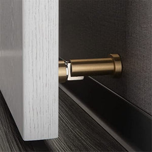 None Magnetic Doorstop Copper Brushed Floor Mount Door Stopper