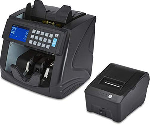ZZap NC60 Mixed Denomination Bill Counter & Counterfeit Detector - Money Cash Currency Value Machine