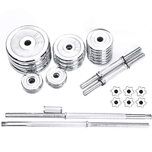 Adjustable Dumbbells Set 50KG/110LBS with Steel Connector, Strength Training Equipment,, Home Fitness Weight Pair Set, Adjustable Dumbbell Barbell Weight Pair, Free Weight for Indoor Body Workout Fitness