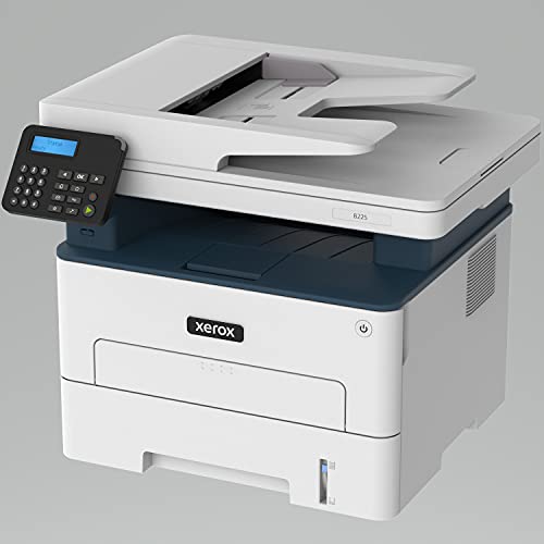 Xerox B225/DNI Multifunction Printer, Print/Scan/Copy, Black and White Laser, Wireless, All in One