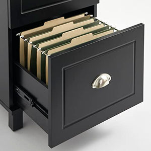 Target Marketing Systems Bradley Collection 4 Drawer Black Cabinet for Home Office Organization