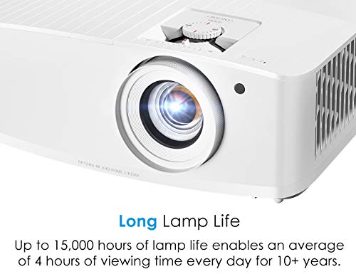 Optoma UHD50X True 4K UHD Projector for Movies & Gaming | 240Hz Refresh Rate | Lowest Input Lag | HDR10 & HLG Compatibility