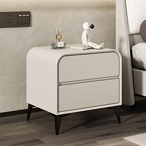 BinOxy Night Stand Bedside Tables - Bedroom Cabinets, Nightstands (N, 40x40x48cm)