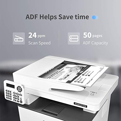 Pantum M6802FDW Wireless Monochrome Laser Printer Scanner Copier Fax All in One, Wireless Networking and Duplex Printing for Home and Office Use (V1X47B)