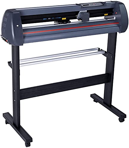 LETRA 34 Inch Vinyl Cutter Machine with Stand, Digital Graphtec Vinyl Printer Cutting Machine, Vinyl Plotter Machine T-Shirt Decal Bundle Banner Sign Making Tools with Software