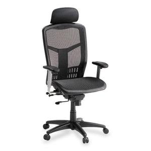 Lorell Hi-Back Chair, 28-1/2 by 28-1/2 by 51-Inch, Black