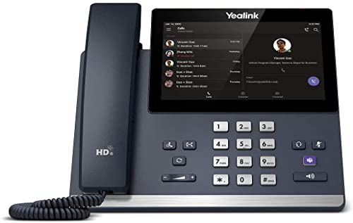 Yealink MP56 IP Phone - Corded/Cordless - Bluetooth, Wi-Fi - Classic Gray, Black