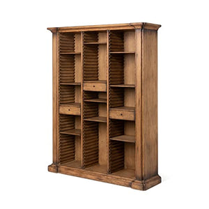 Park Hill Collection Bradley Adjustable Shelf Wooden Bookcase in Brown EFC20137