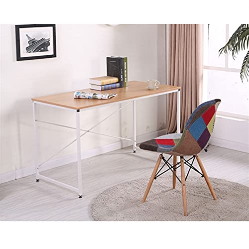 QIAOLI Folding Desk Folding Computer Desk Office Table Modern Simple Work Study Desk Industrial Style PC Laptop Table for Home Office Workstation Computer Desk